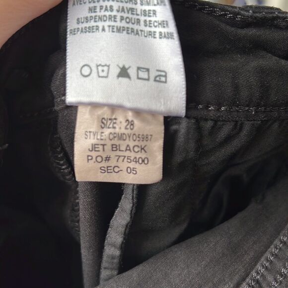 Joe’s JEANS Jet Black Ankle Zip Skinny Size 28 - Picture 11 of 11